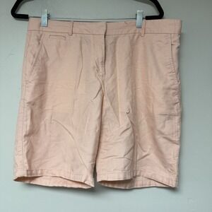 GAP Boyfriend roll up linen cotton  9"‎ inseam Bermuda Shorts - size 8
